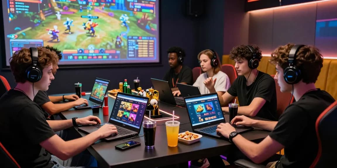 Players engaging in online gaming on the XX88 platform in a modern lounge setting.