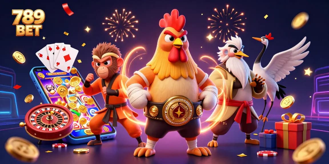 Join the excitement at 789 BET with dynamic casino elements and engaging characters.