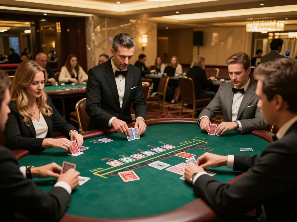 Players enjoying a thrilling blackjack game at RR88 casino, showcasing exciting gameplay.