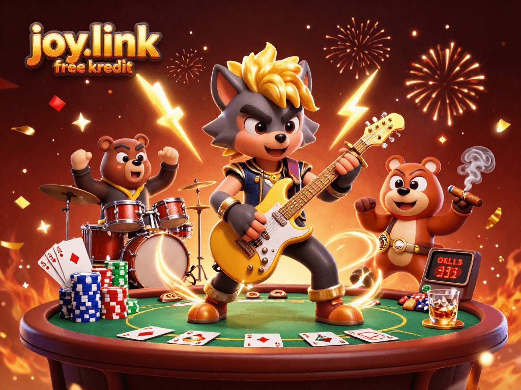 Experience joy.link free kredit with an electrifying rock star performance on a vibrant casino stage.