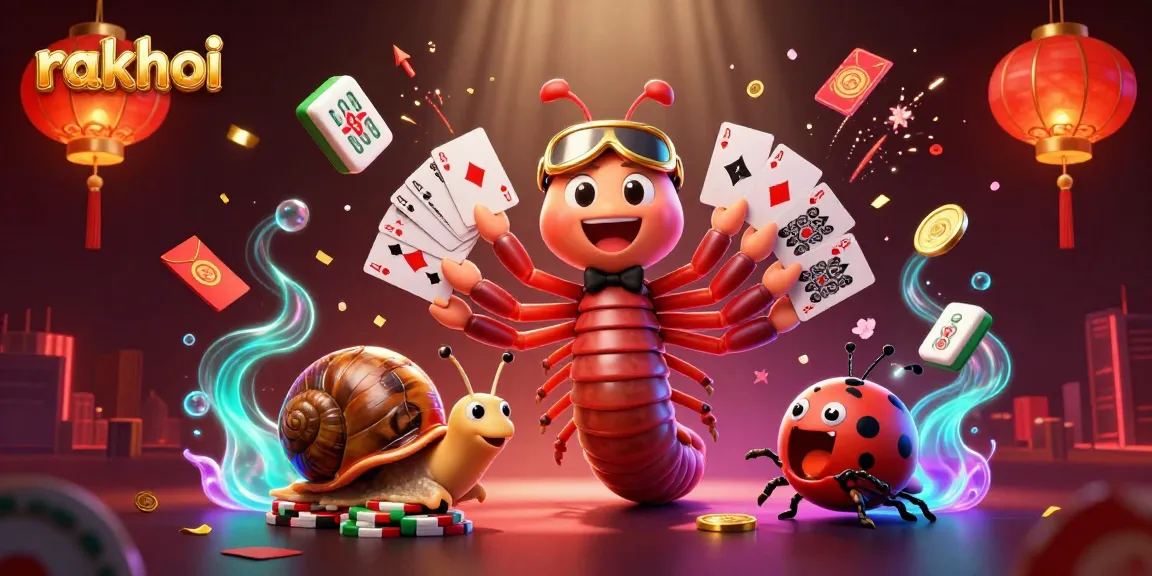 Experience the excitement of rakhoi online gambling with vivid characters, dynamic elements, and a bustling casino atmosphere.