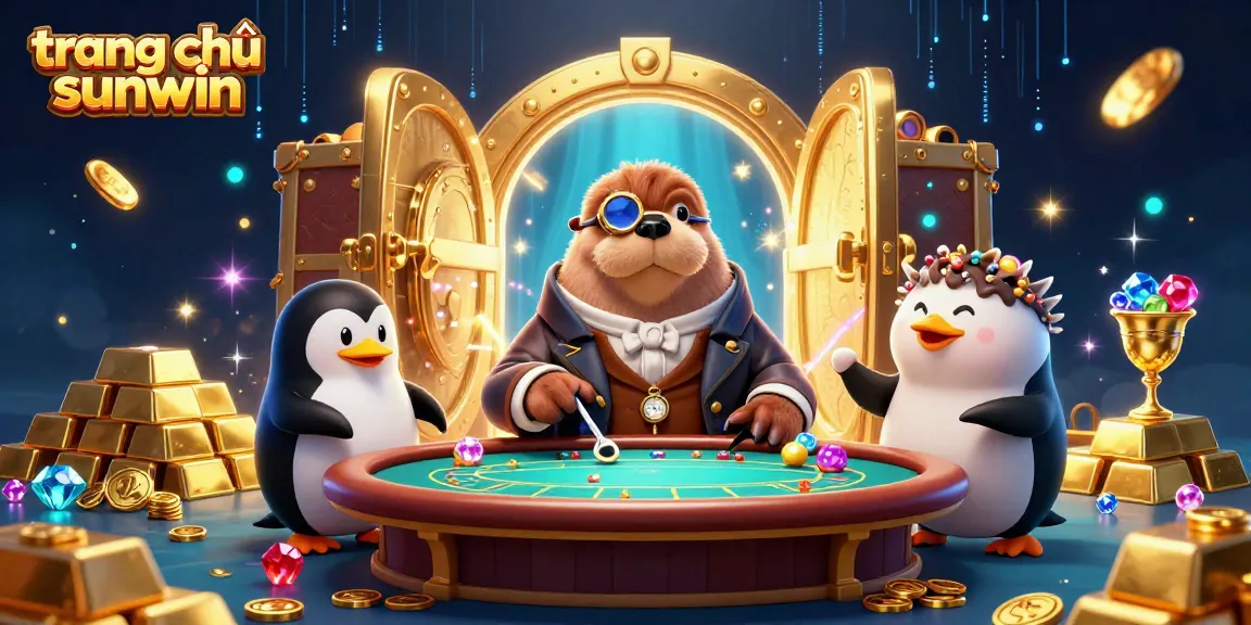 Experience top-tier gaming at trang chủ sunwin with colorful casino elements and characters.