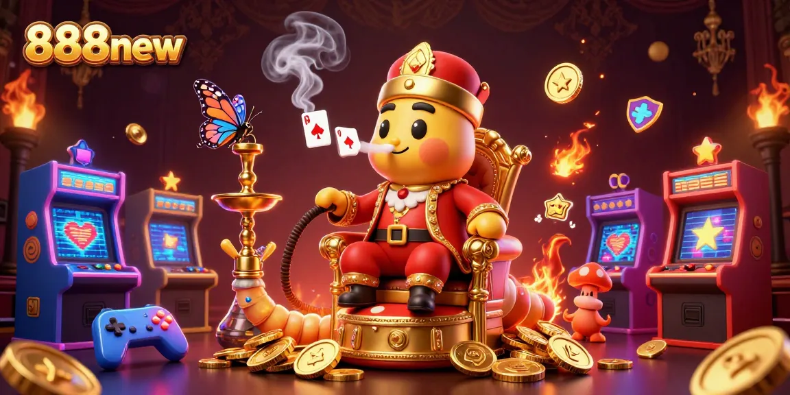 Participate in thrilling poker games at 888new with vibrant casino elements and lively characters.