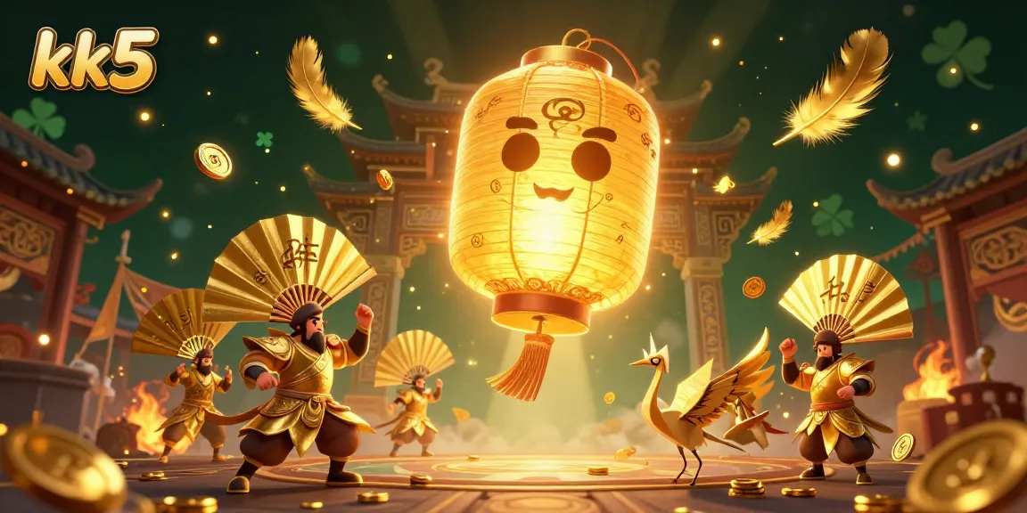 Experience thrilling gameplay with KK5 at this vibrant night market casino scene featuring glowing lanterns and fierce companions.