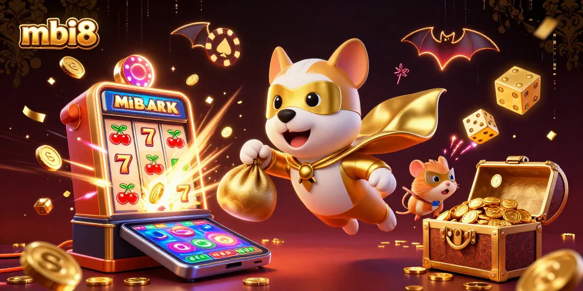 Enjoy thrilling gameplay with mbi8, featuring exciting characters in an immersive casino-themed scene.
