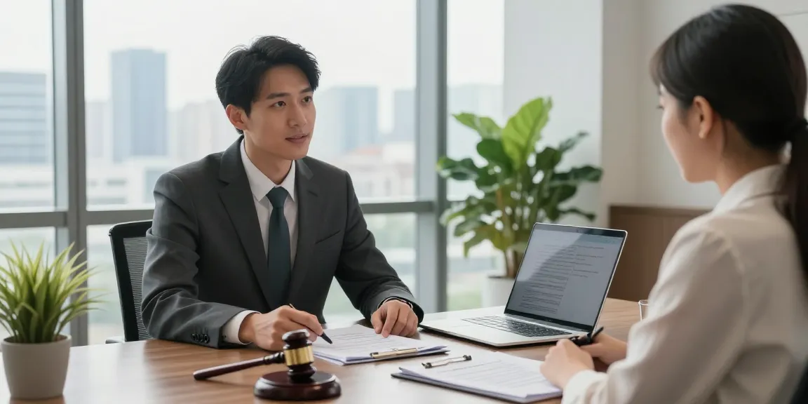 Legal consultation with a lawyer focusing on anchor cases in a modern office.